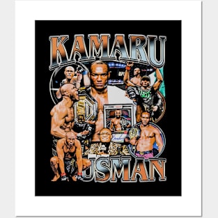 Kamaru Usman Vintage Bootleg Posters and Art